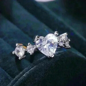 New Fashion Exquisite Promise Eternal Love Heart Ring, GPMB1523